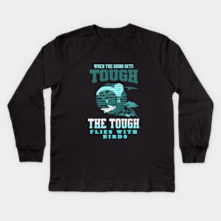 The Tough Flies Nature Air Planet Earth Playground Good Vibes Free Spirit Kids Long Sleeve T-Shirt